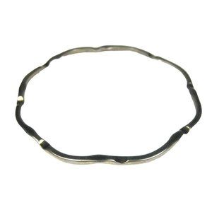 Wavy Bracelet 9 In Silvertone Jewelry Metal Bangle